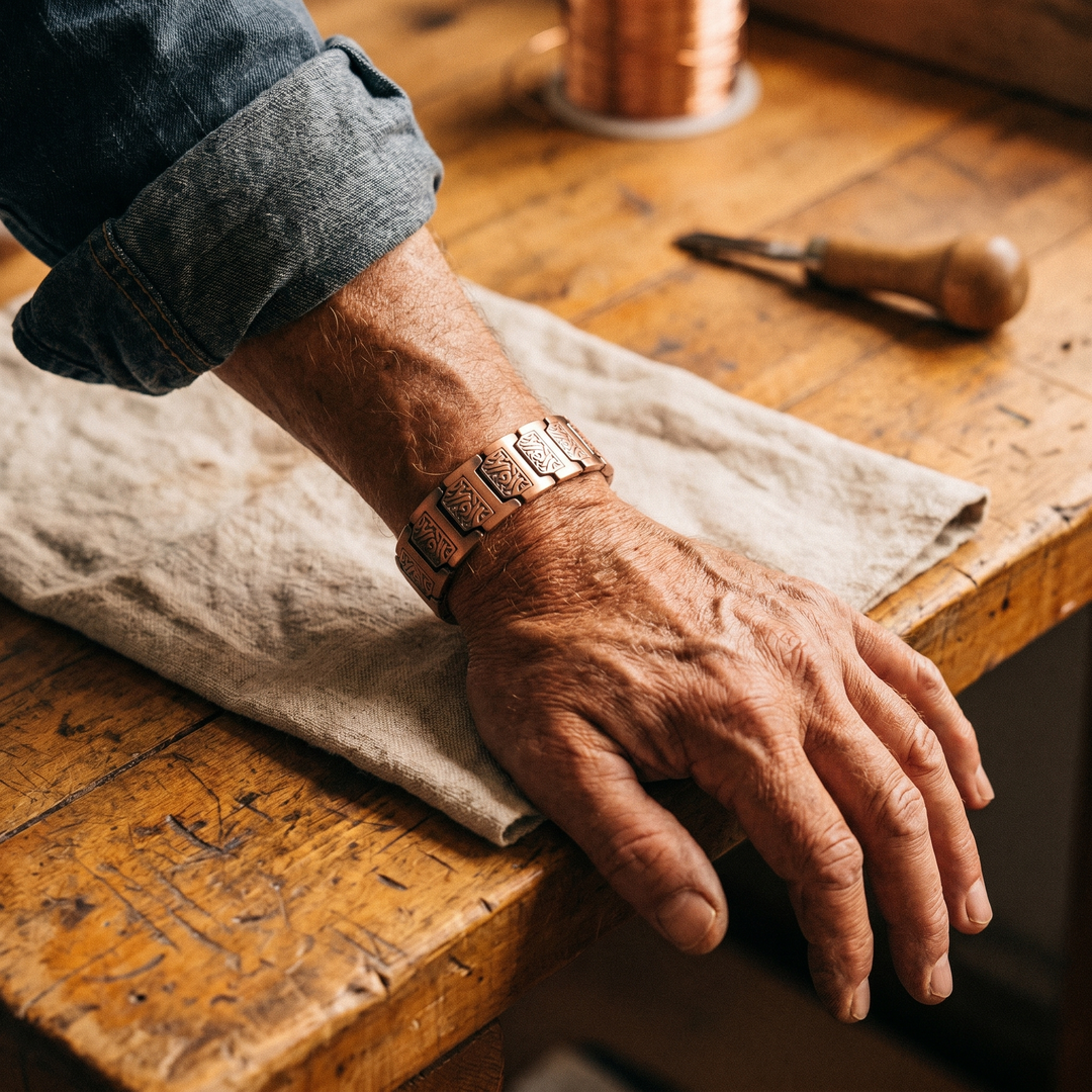 Maya's Glen Men's Copper Bracelet