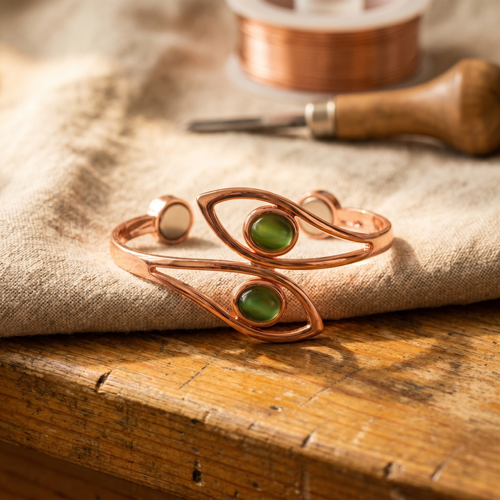 Maya's Opal Copper Bracelet