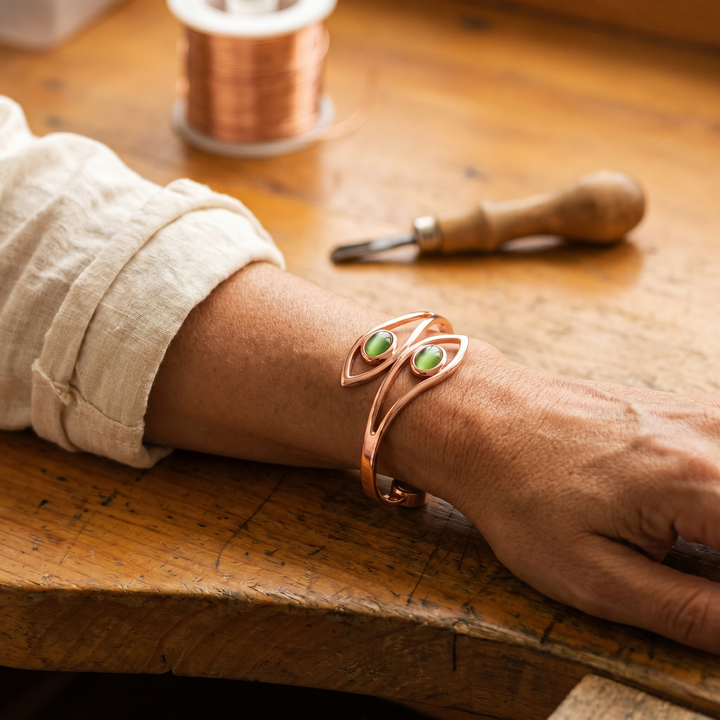 Maya's Opal Copper Bracelet