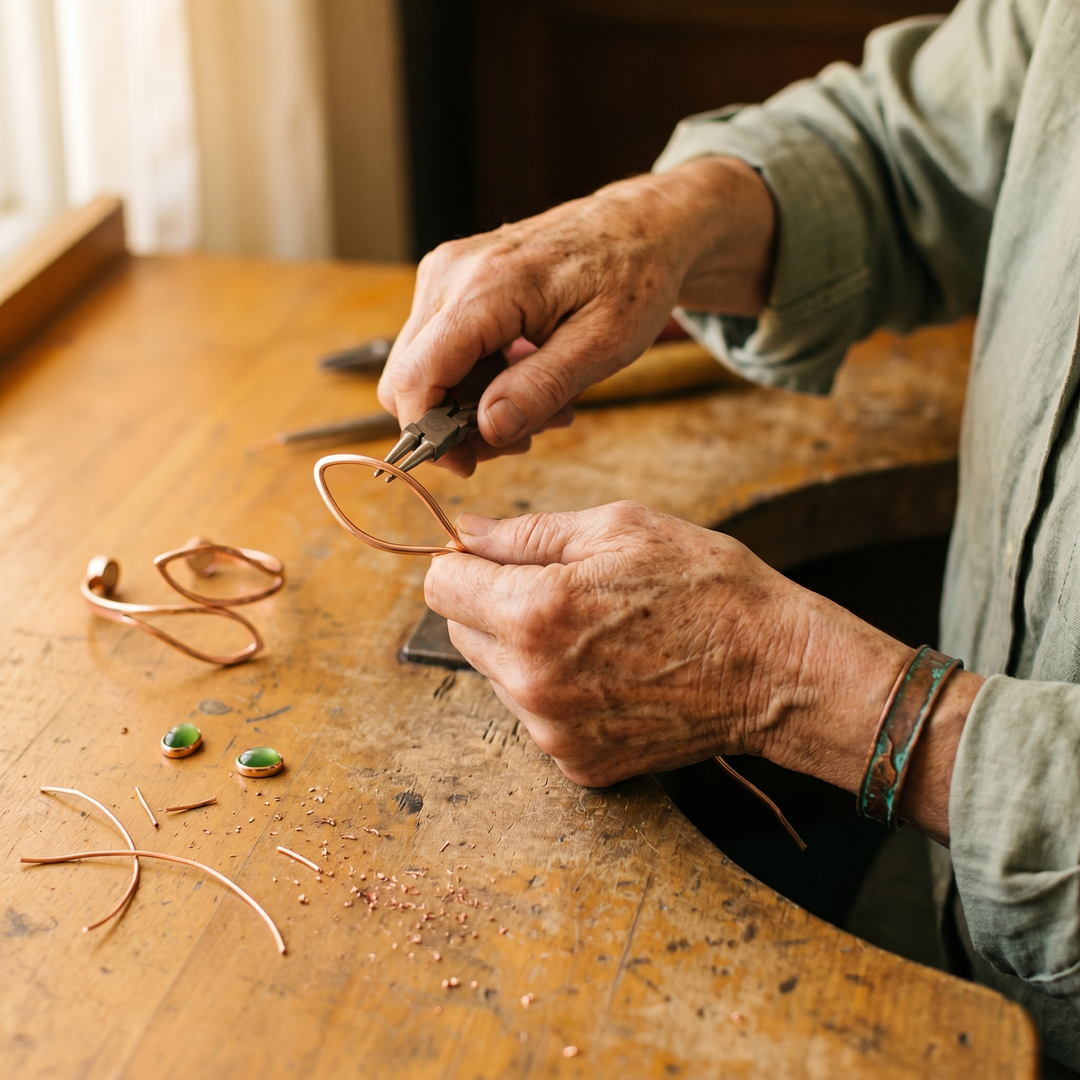 Maya's Opal Copper Bracelet