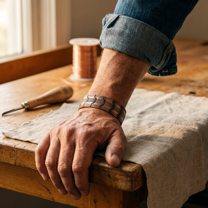 Maya's Crag Copper Bracelet