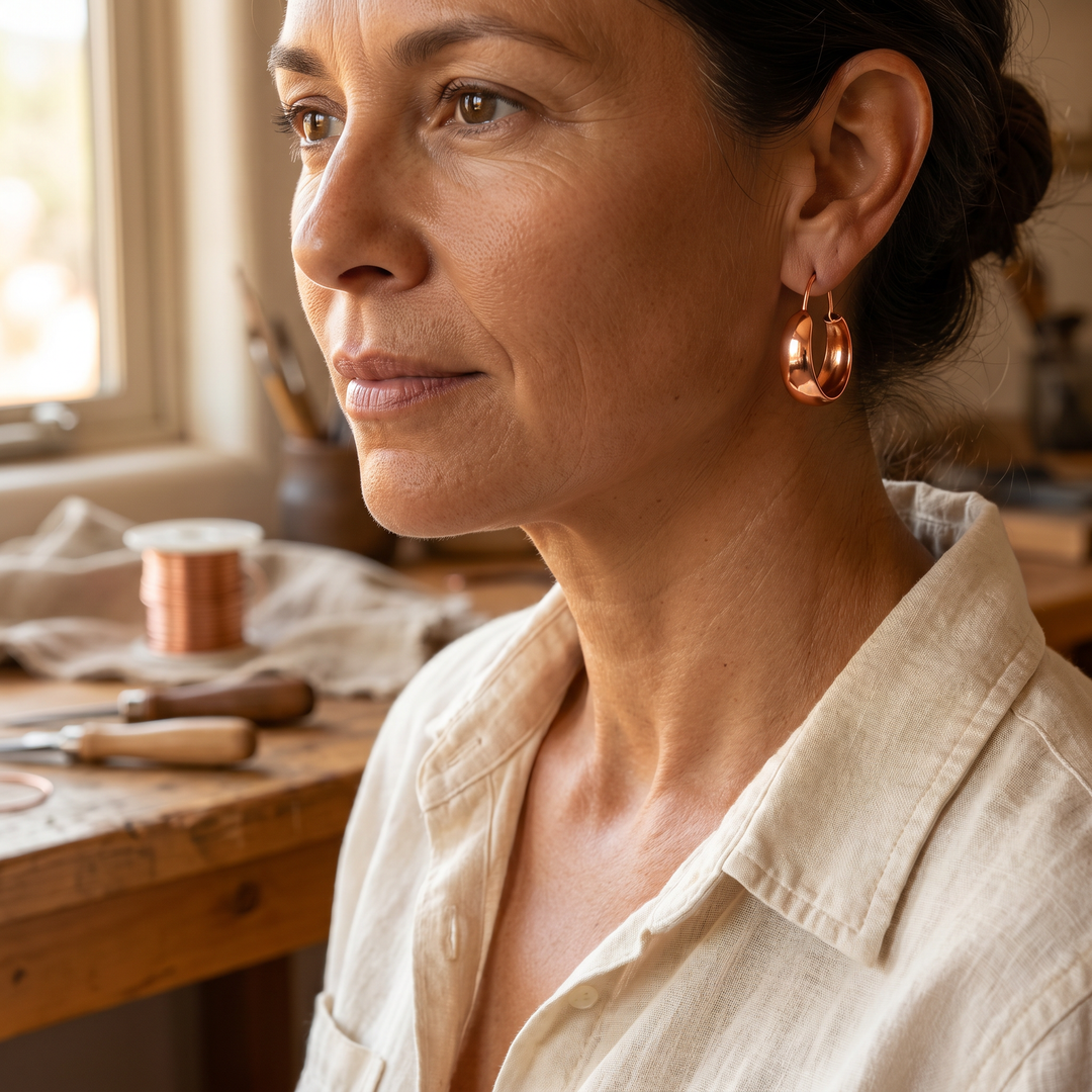 Maya's Dell Copper Earrings