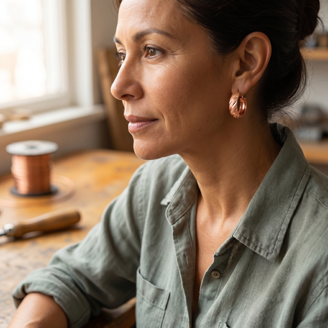 Maya's Vale Copper Earrings