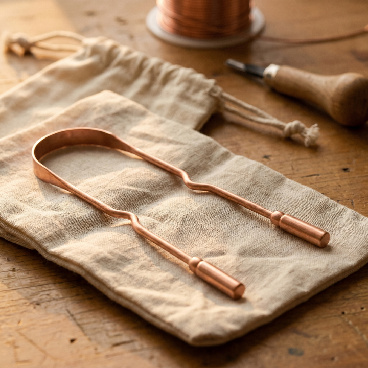 Maya's Pure Copper Tongue Scraper