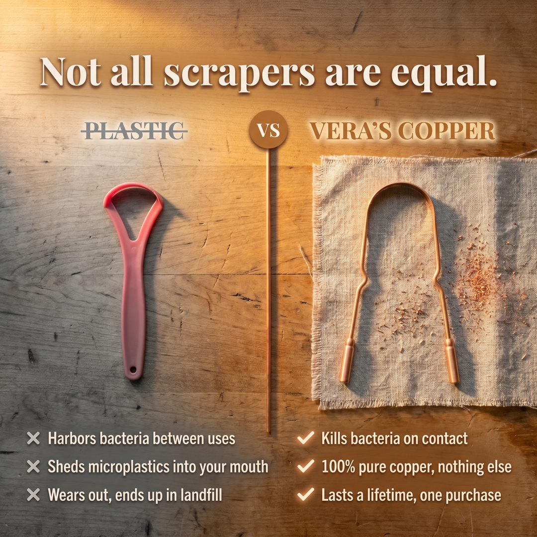 Maya's Pure Copper Tongue Scraper
