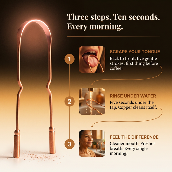 Maya's Pure Copper Tongue Scraper
