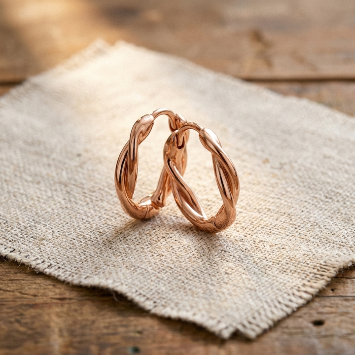 Maya's Wren Copper Hoop Earrings