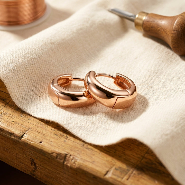Maya's Linnet Copper Hoop Earrings