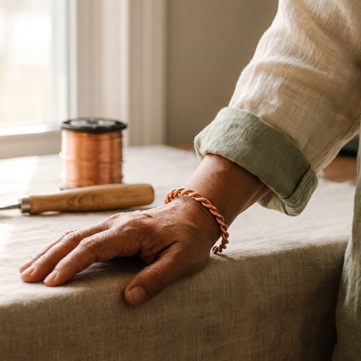 Maya's Tensor Copper Bracelet