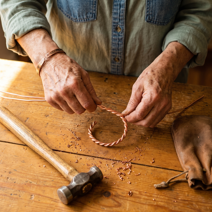 Maya's Tensor Copper Bracelet