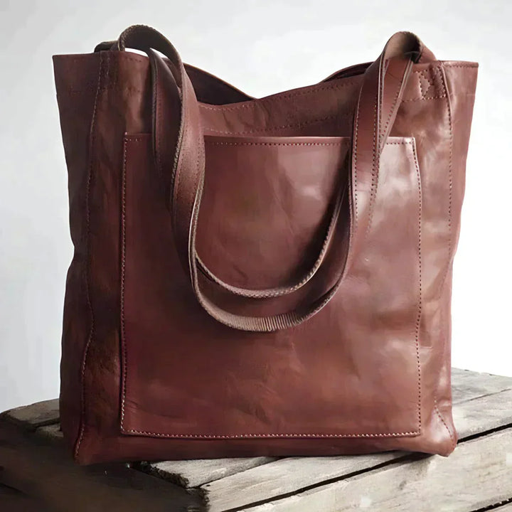 Ashley | Signature Genuine Leather Tote Bag