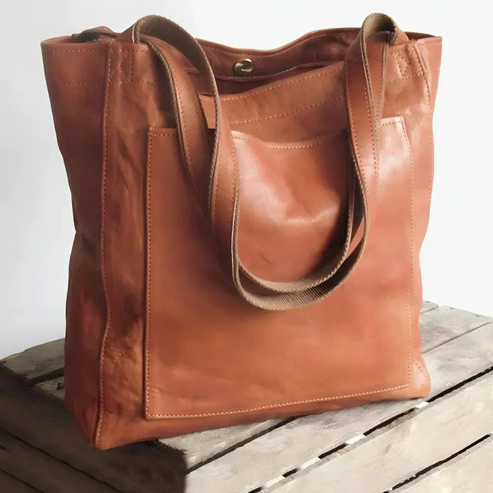Ashley | Signature Genuine Leather Tote Bag
