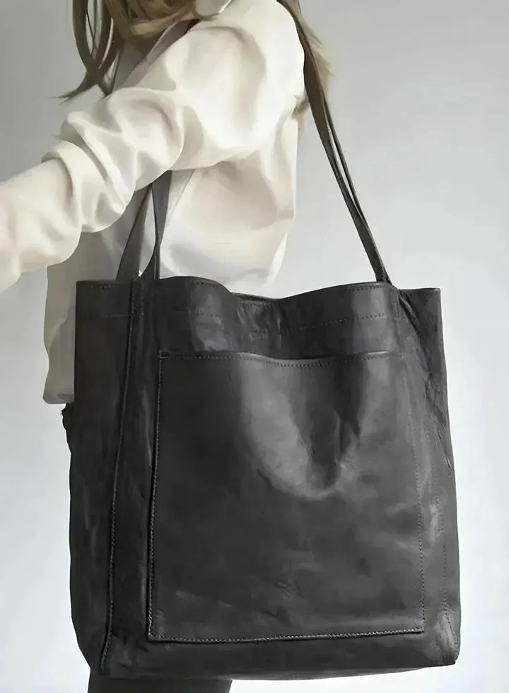 Ashley | Signature Genuine Leather Tote Bag