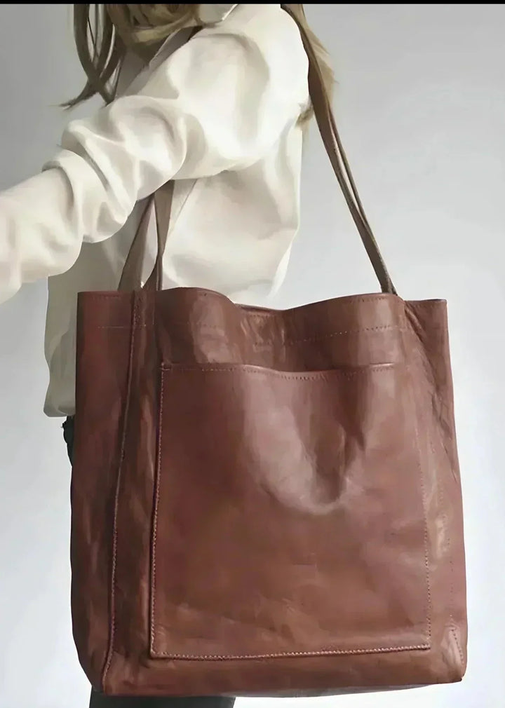 Ashley | Signature Genuine Leather Tote Bag