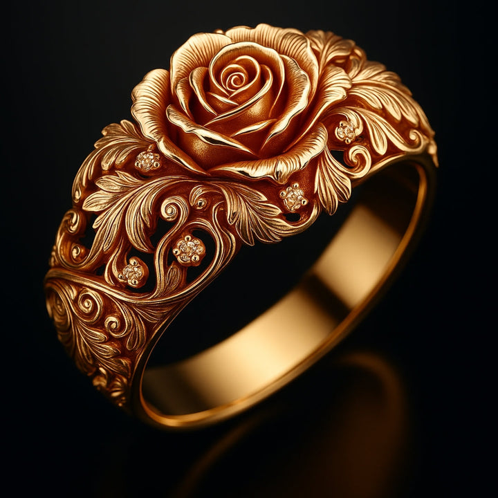 Penelope | Radiant Floral Gold Ring