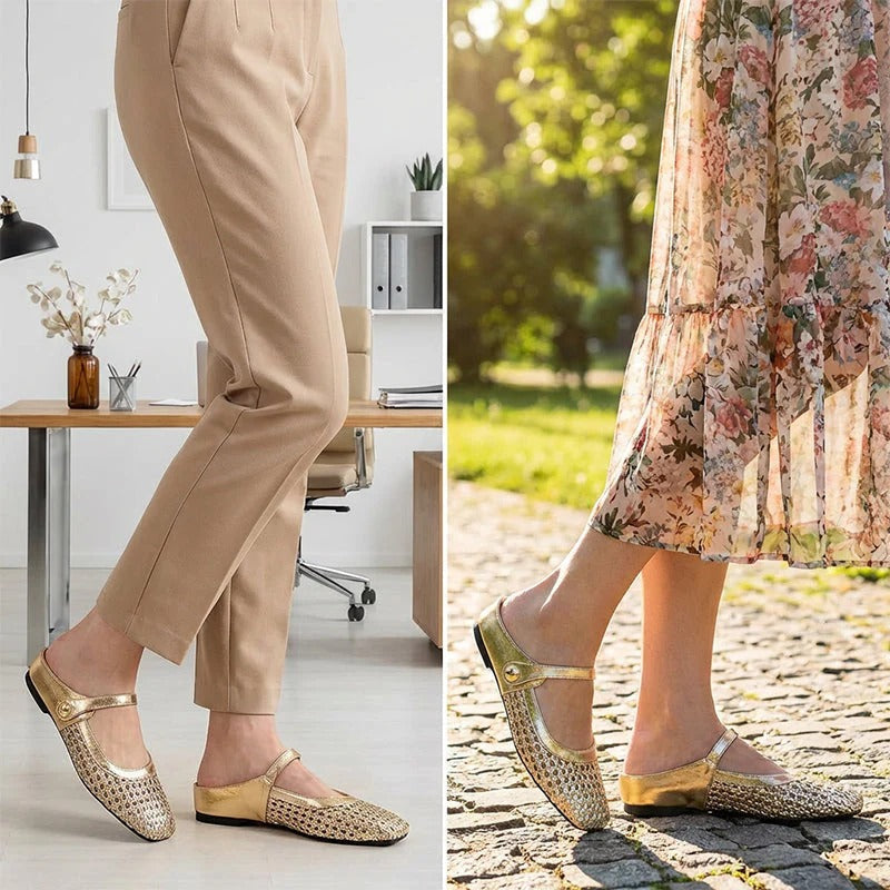 Charlotte™ | Breathable Mary Jane Mules for Everyday Comfort