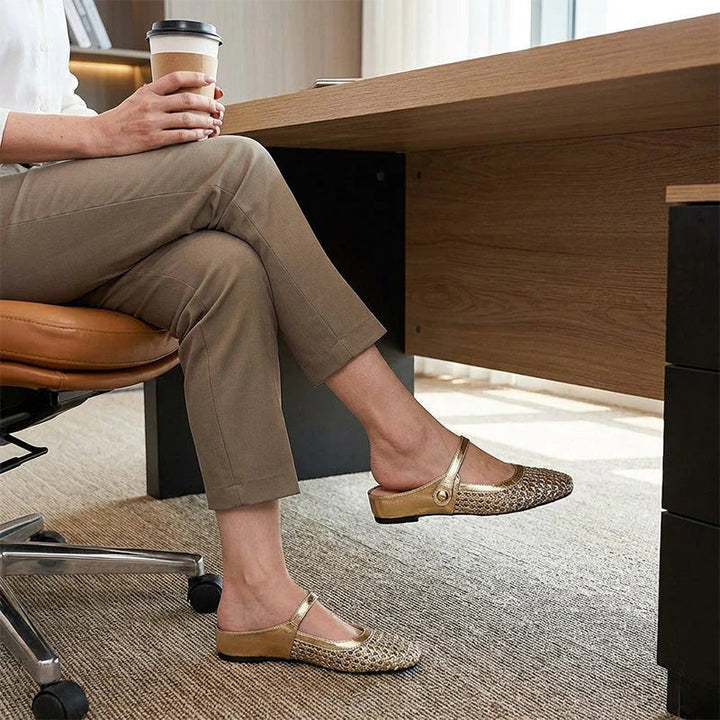 Charlotte™ | Breathable Mary Jane Mules for Everyday Comfort