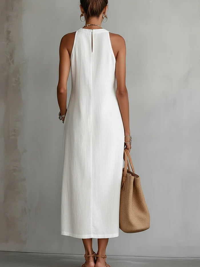 Layla | Linen Midi Dress