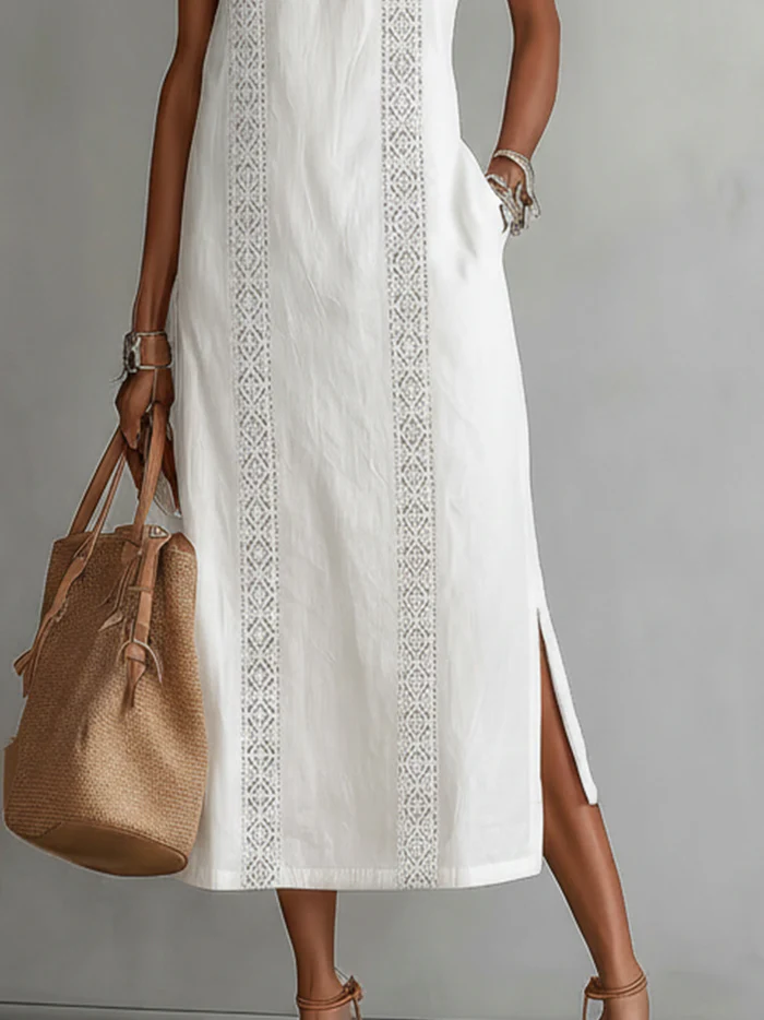 Layla | Linen Midi Dress