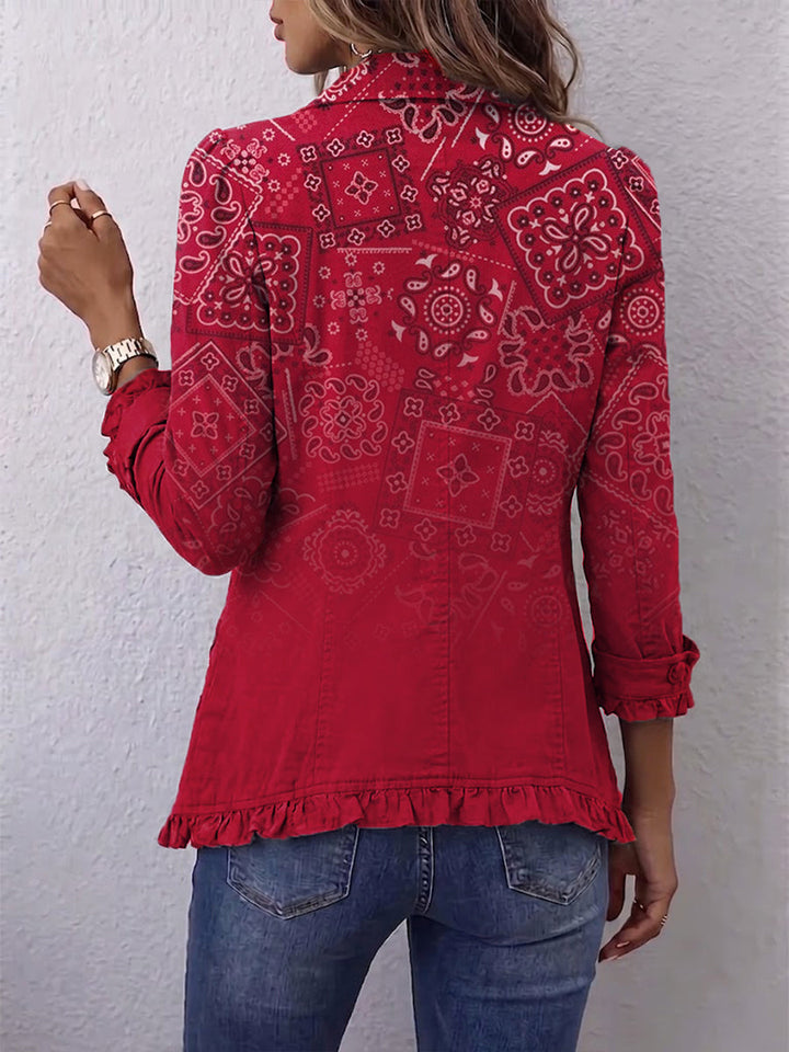 Lillian™ | Gradient Ruffle Cardigan Jacket