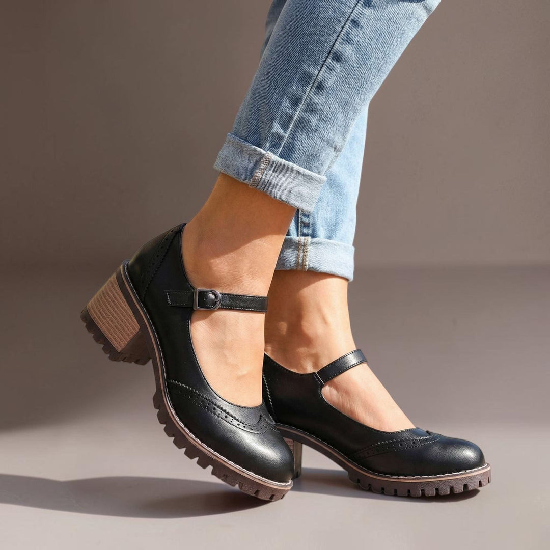 Elspeth | Orthopaedic Block Heel Shoes