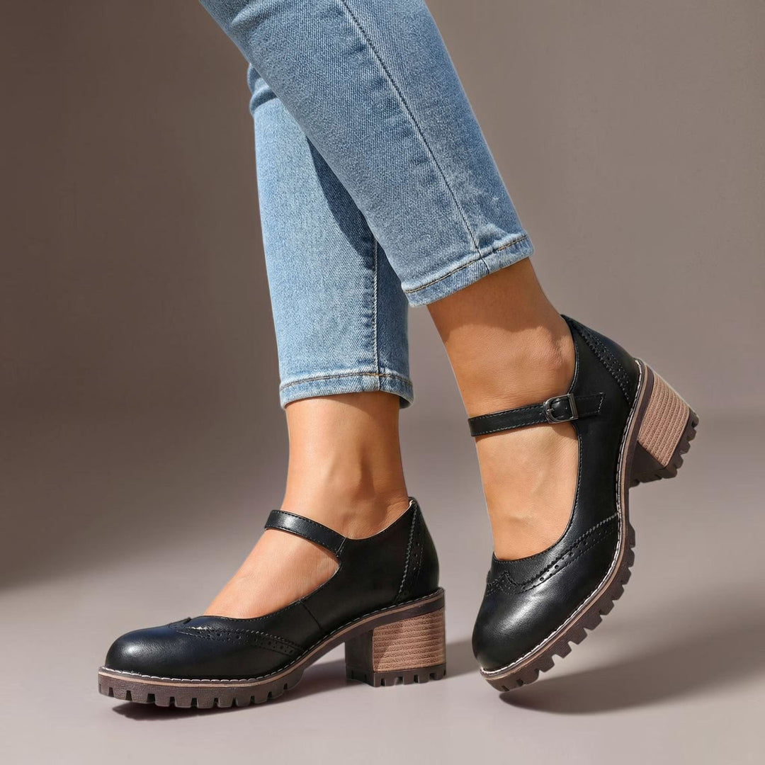 Elspeth | Orthopaedic Block Heel Shoes