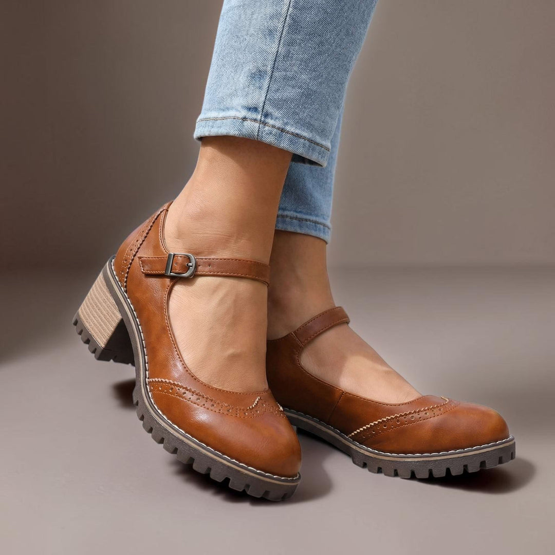 Elspeth | Orthopaedic Block Heel Shoes